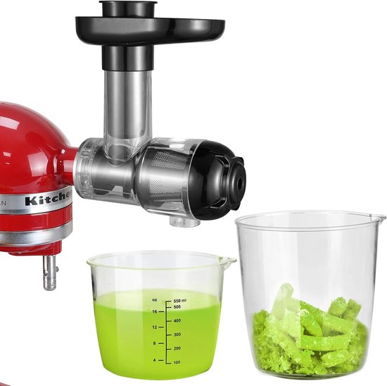 SnelShoppen - Juicer Opzetstuk voor KitchenAid Standmixer, Slow Juicer Citruspers, Kauwsapcentrifuge Accessoires voor Groenten en Fruit, Keuken Gadget