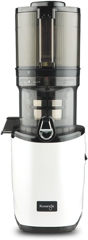 SnelShoppen - Kuvings AUTO8 Slow Juicer - 2L Capaciteit, 200W Motor, Makkelijk te Reinigen, Voor Fruit en Groenten, Wit, Ideaal voor Keuken en Gezonde