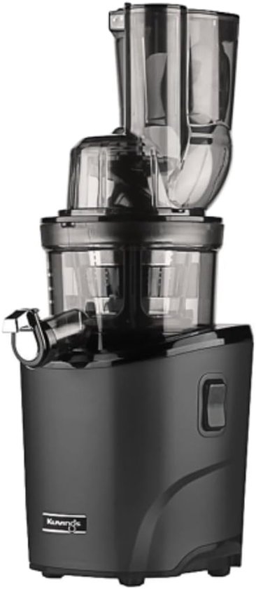 SnelShoppen - Kuvings Revo830 Sapcentrifuge met Dubbel Mondstuk, Automatisch Snijsysteem - Zwart - Ideaal voor Keuken, Gezonde Sappen, Groenten en Fru