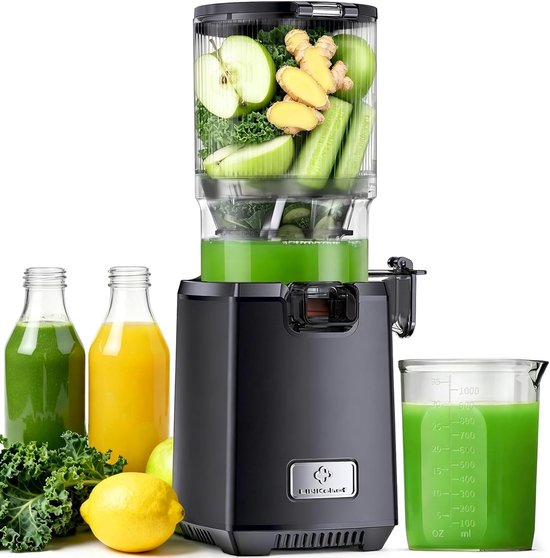 SnelShoppen - LINKChef Slow Juicer Sapmaker - Testsieger voor Groenten & Fruit, 130MM Ultra-Brede Opening, 1,8L Capaciteit, Makkelijk Te Reinigen, 250