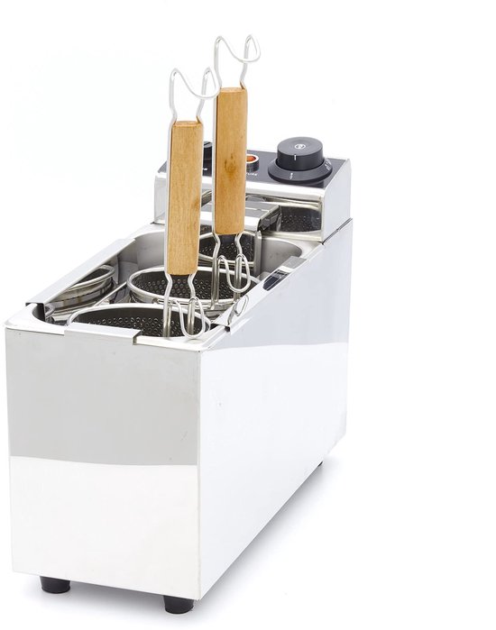 SnelShoppen - Maxima Pastakoker - 2 x 2 L - Inclusief 2 Manden voor Perfecte Pasta - RVS Koken voor Thuis, Feest, Camping en Keuken