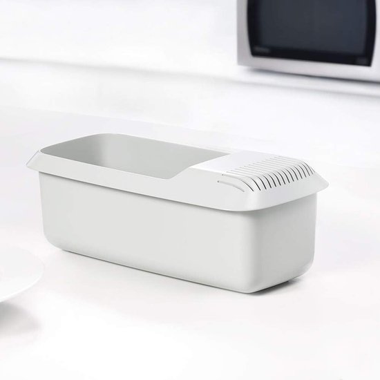 SnelShoppen - Microwave Pasta Cooker - 29x15x11 cm - Pasta Koker met Zeef - Hittebestendig - BPA-vrij - Geschikt voor Afwasmachine - Voor Snelle Pasta van Snelshoppen