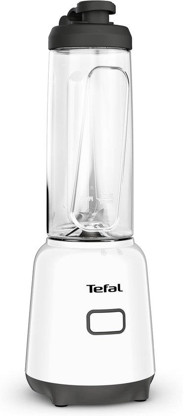 SnelShoppen - Mix & Move Mini Blender - To-Go Beker van Premium Tritan - Ruimtebesparend Compact Design - Verwijderbare Messen - 300W Vermogen - Ergon