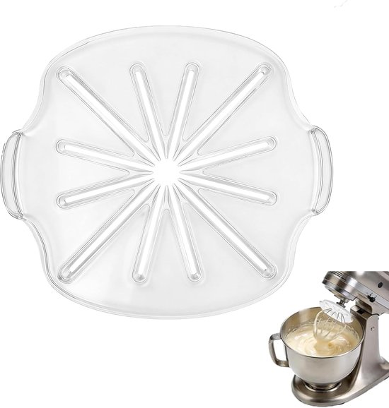 SnelShoppen - Mixer Splash Guard, ABS Stirrer Head, 6-Wire Whisk Bescherming, Voorkomt Deegspatten, Blender Accessoires voor Keuken, Bakkerij, Restaur