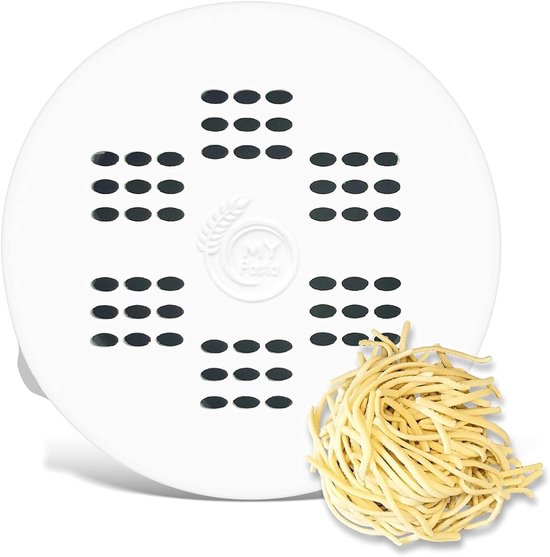SnelShoppen - MY Pasta Accessoires voor Pastamaker, Matrix Pastaschijf voor Zelfgemaakte Pasta, Languine XL, Geschikt voor Philips Avance, Ideaal voor