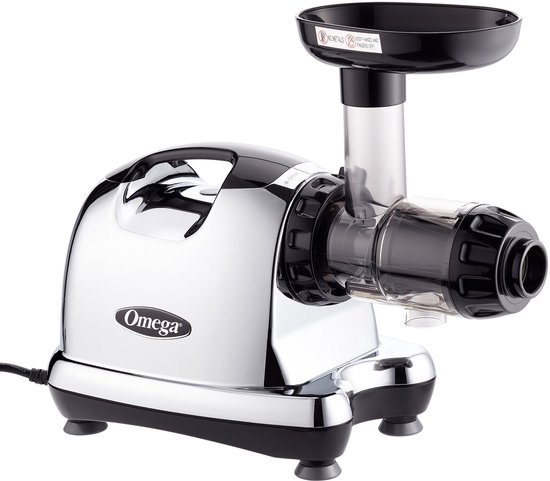 SnelShoppen - Omega Sapcentrifuge 36,8 x 16,5 x 39,4 cm Zilver - Hoogwaardige Sapcentrifuge voor Vers Fruit en Groenten, Ideaal voor Keuken, Gezond Le
