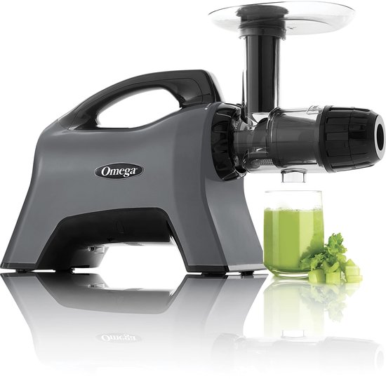 SnelShoppen - Omega Sapcentrifuge MM1500 - Krachtige en Stille Sapmaker - RVS Kleur - Geschikt voor Groenten en Fruit - Ideaal voor Keuken en Gezonde