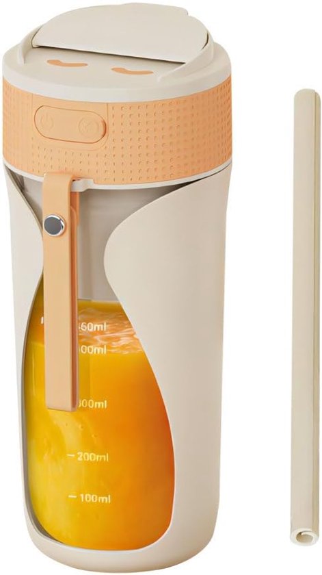 SnelShoppen - Portable Mini Blender - Draagbare Blender voor Shakes en Smoothies - Lekvrij Persoonlijk Elektrisch Blender voor Reizen, Keuken, Gym en van Snelshoppen