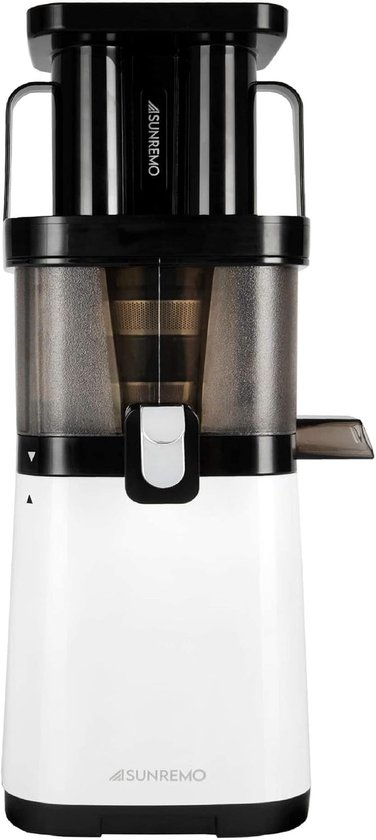 SnelShoppen - Primo Slow Juicer - Slowjuicer Wit - Gezonde Sapmaker - Koudgeperst Sap - Ideaal voor Keuken - Groenten en Fruit - Makkelijk Schoon te M