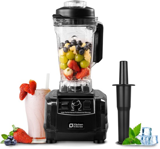 SnelShoppen - Professionele Blender 2L, Elektrische Blender 1500W Hoge Prestatie, Perfecte Smoothies en Gemalen IJs voor Keuken en Gezinnen