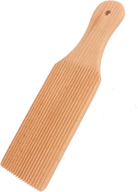 SnelShoppen - Professionele Houten Gnocchi en Garganelli Pasta Plate, Handgemaakte Deegplank met Geleidelijk Rand voor Boter Vorming en Vers Pasta Kok
