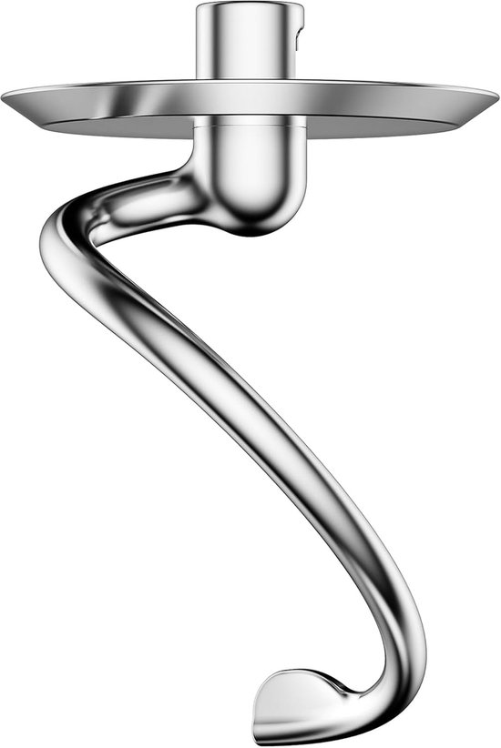 SnelShoppen - Roestvrijstalen Kneedhaak voor KitchenAid - K45DH Kneedhaken voor 4,3 en 4,7/4,8L Kantelkop Blender - Vaatwasmachinebestendig - Ideaal v van Snelshoppen