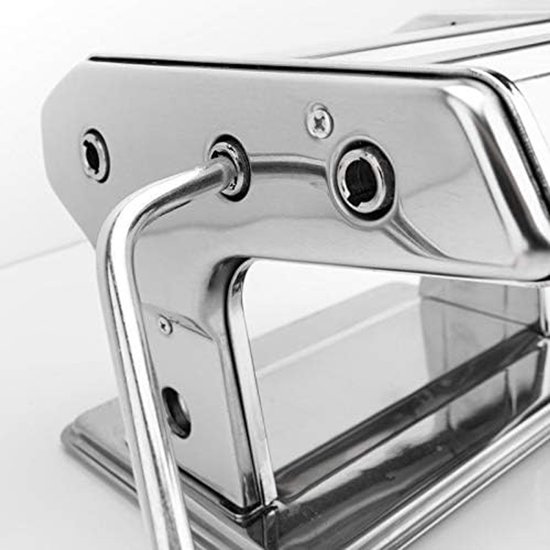 SnelShoppen - RVS Pastamaker 15 Cm - Pastamachine met Tafelgreep - Vers Pasta Maken - Ideaal voor Thuis Keuken en Kookliefhebbers