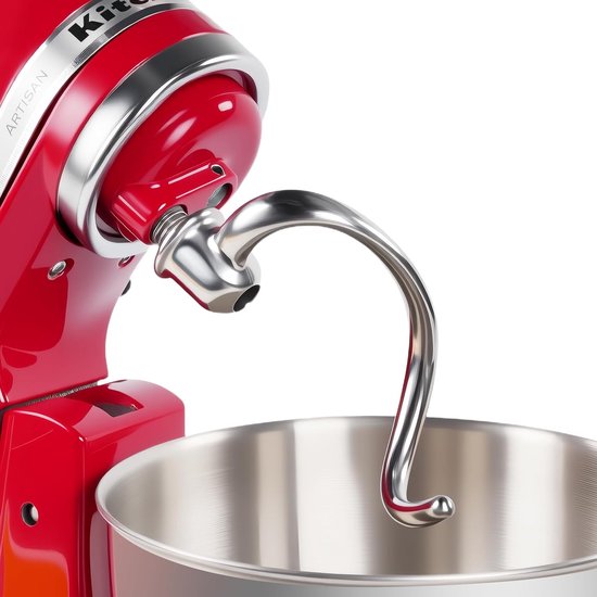 SnelShoppen - RVS Spiral Kneedhaak voor Keukenmachine 4.5-5 Quart, Geschikt voor Tilt Head, Efficiënt Kneedgereedschap, Vaatwasserbestendig, Keukenacc