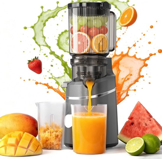 SnelShoppen - Sapcentrifuge met Hoog Koppel en 120 mm Inlaatopening - Voor Groenten en Fruit, Zonder Voorsnijden, Ideaal voor Keuken, Gezondheidsbewus