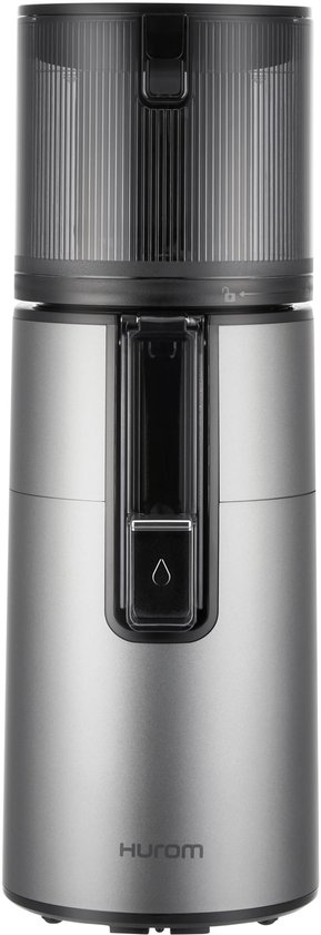 SnelShoppen - Sapcentrifuge voor fruit en groenten | Hurom Easy Clean H400 | 150 Watt | BPA-vrij | Snijbak | Grijs | Ideaal voor keuken en gezonde sap