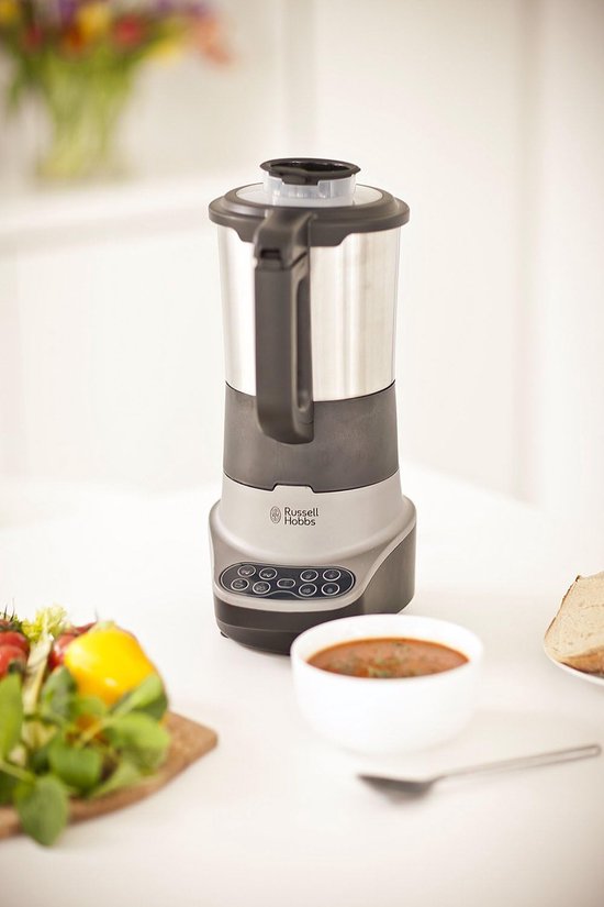 SnelShoppen - Soep Maker en Blender voor Zelfgemaakte Soep en Sap, RVS-kan, 4 Porties, 8 Programma's, Anti-aanbaklaag, Krachtige 400W Motor, 800 Watt