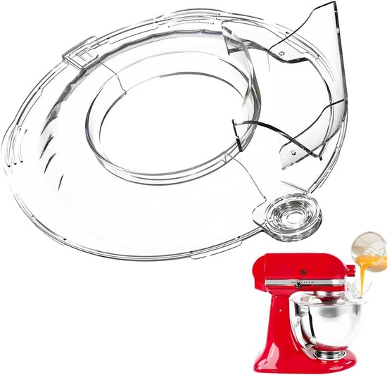 SnelShoppen - Spray Protection voor Blender 4.5-5 QT, Duidelijke Gietbescherming voor Keukenaccessoires met Spout, Perfect als Deksel voor Keuken Sleu