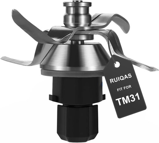 SnelShoppen - TM31 Vervangmes, Roestvrijstalen Gebakmes met Afsluitring voor Vorwerk Thermomix TM31, Duurzaam en Efficiënt Mengresultaat
