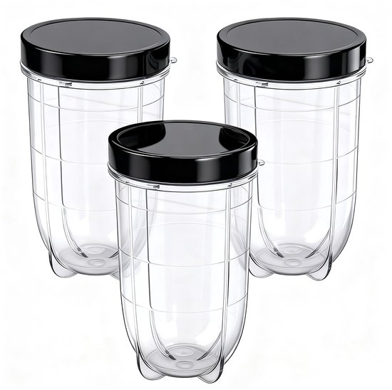 SnelShoppen - Vervangende Beker voor Magic Bullet 250w 16oz Blender Cup - Hoge Kwaliteit, BPA-vrij, Ideaal voor Smoothies, Sap, Keuken, Reizen, Campin van Snelshoppen
