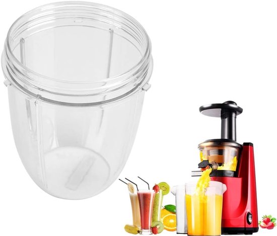 SnelShoppen - Vervangende Blender Cup 18 OZ - BPA-vrij Plastic, Geschikt voor 900W Blender/Mixer, Ideaal voor Smoothies, Fruitdranken en Eiwitshakes