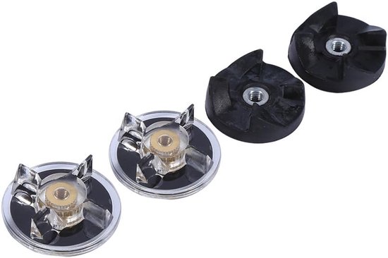 SnelShoppen - Vervangende Blender Tandwielen, 2 Basis Gears & 2 Rubber Blad Gears, Geschikt voor 250W Blender, Duurzaam en Stabiel voor Keuken Gebruik