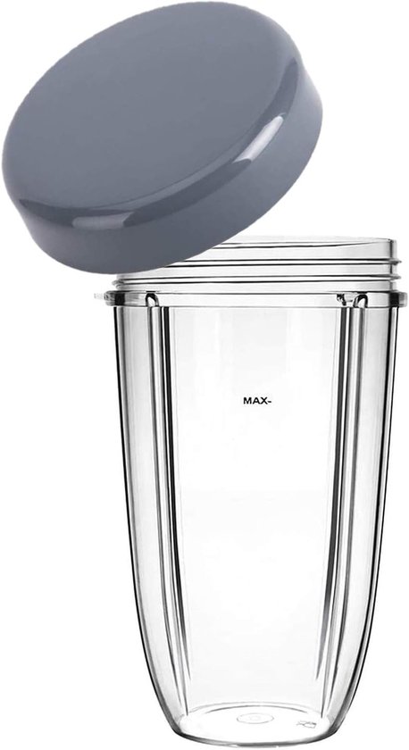 SnelShoppen - Vervangende Cup 700ml voor Blender Juicer Mixer - Utiz 24oz Cup met Deksel voor Nutribullet 600W/900W - Perfect voor Smoothies, Sappen e