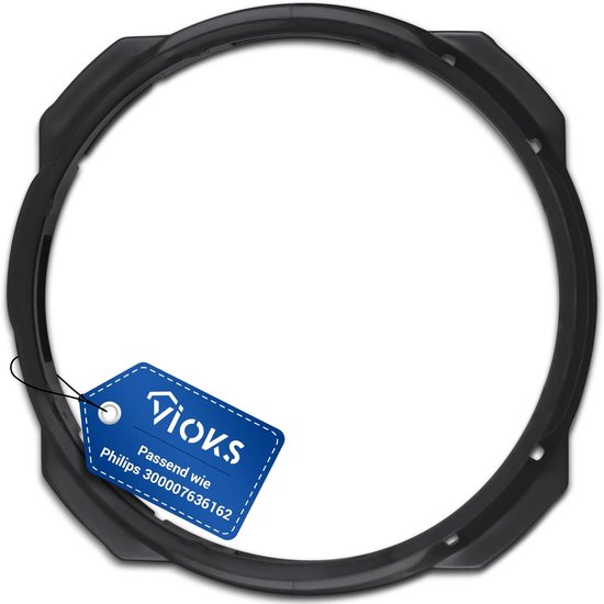 SnelShoppen - Vervangring voor Glazen Container Mixer - Duurzame Zwarte Adapter voor Philips HR 3571 3573 3575 Series 5000 - Perfecte Accessoire voor