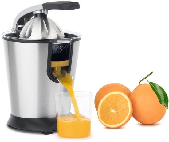SNJY® Sinaasappelpers - Citruspers Elektrisch - Fruitpers - 160 W - 1L - Zilver van Merkloos