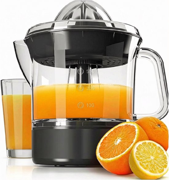 SNJY® Sinaasappelpers - Citruspers - Fruitpers - 40 W - 700ML - Zwart