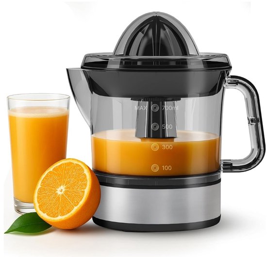 SNJY® Sinaasappelpers - Citruspers - Fruitpers - 40W - 700ML - Zilver van SNJY
