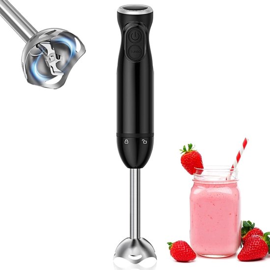 SNJY® Staafmixer - Handmixer - Mixer - 1000 W - Zwart van Merkloos