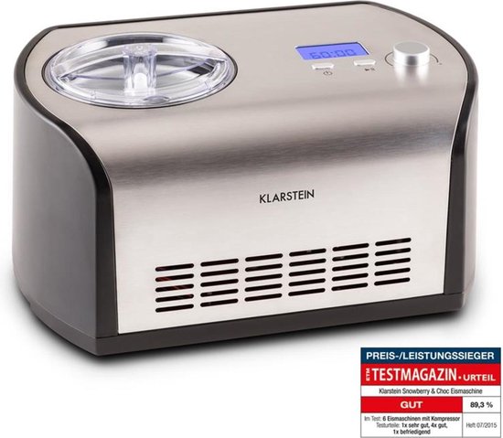 Snowberry & Choc ijsmachine 1,2l koelingsfunctie RSV van Merkloos