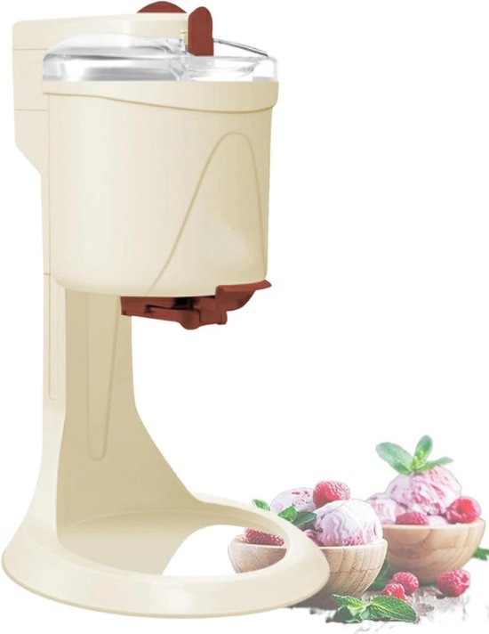 Soft Serve IJsmachine - Yoghurt Maker Sorter - Desserts Maken - Dubbele Blender - 1000 ml - Wit