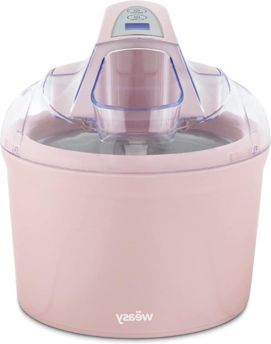 Softijs Sorbet Roomijs Vriesyoghurt - Programmeerbare Timer - Uitneembare Kom - Roze van Merkloos
