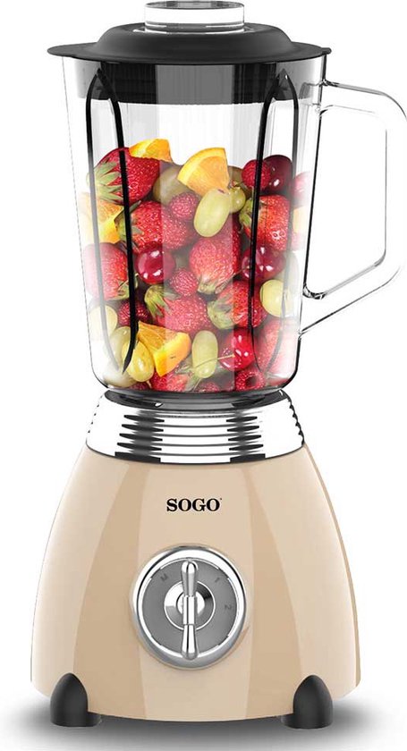 Sogo Bat-ss-5565 Blender 1.5l 500w Zilver One Size / EU Plug 220V van Merkloos