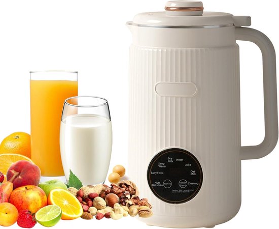 Sojamelk machine 1200ml - 10 messen - 8 slimme menu's - voor verse plantaardige melk - ShopVlot