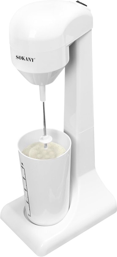 Sokany, MacMilkshake Machine 450ml 100W Snel en Compact, Wit van Merkloos