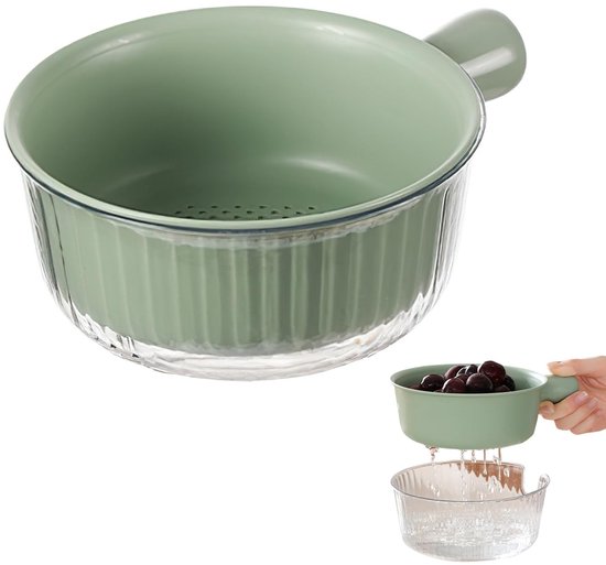 Solidchoice - 2-delige Kleine Vergietset voor Fruit en Groenten, BPA Vrij