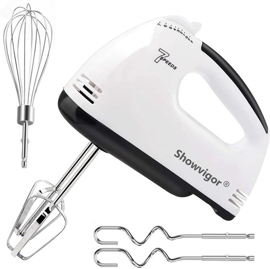 Solidchoice - 7-Snelheden Handmixer met 5 RVS Accessoires