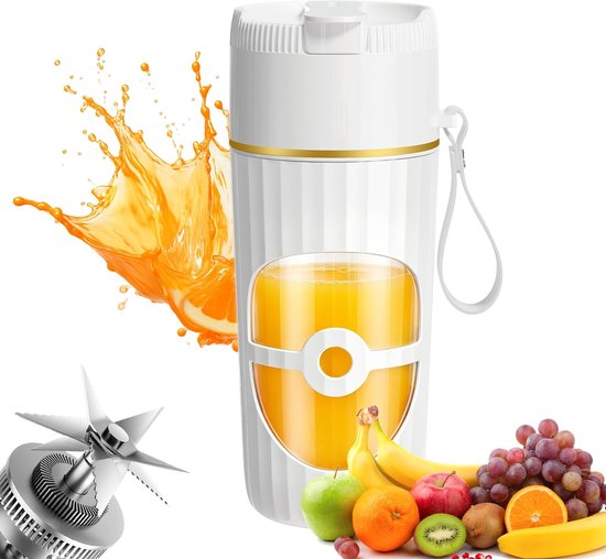 Solidchoice - Draagbare Blender 400ml met 10 Roestvrijstalen Messen