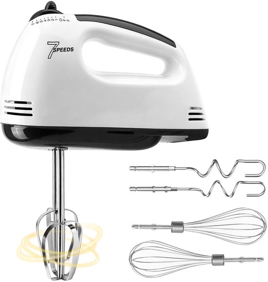 Solidchoice - Elektrische Handmixer met 7 Snelheden en Kneedhaak