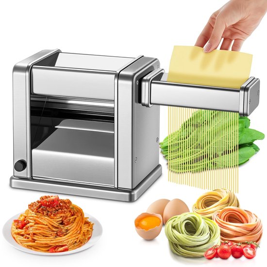 Solidchoice - Elektrische Pastamaker met 2 Bladen en 7 Instelbare Dikten