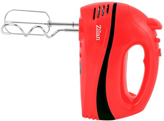 Solidchoice - Handmixer met 5 Snelheden en Turbofunctie in Rood