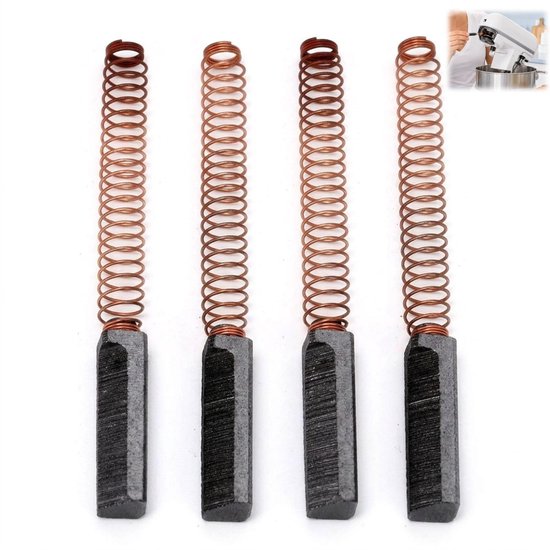 Solidchoice - Set van 4 Koolborstels voor Keuken Robot Mixer