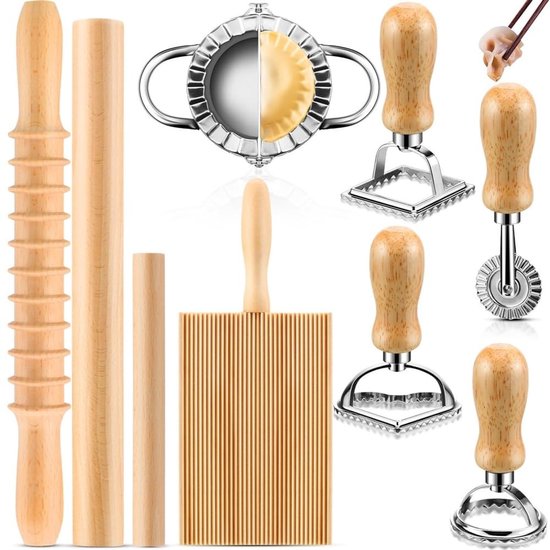 Solidchoice - Set van 9 Pasta Gereedschappen voor Thuis Koken
