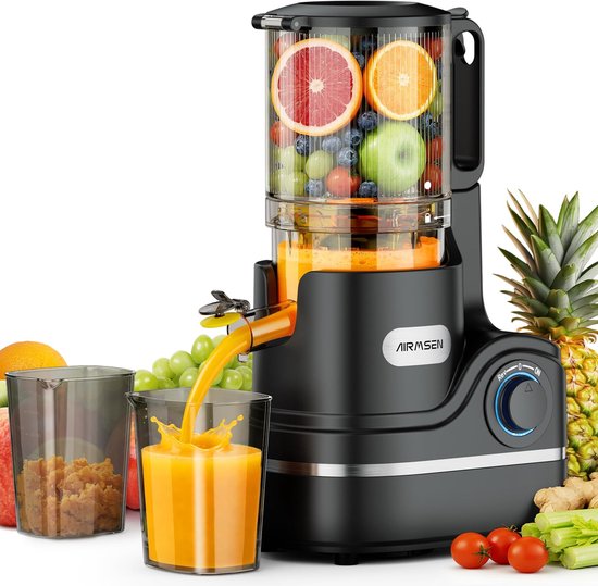 Solidchoice - Slowjuicer met Grote Vulschacht en Hoge Sapopbrengst