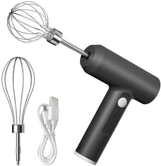 SolidKeus - Draadloze Handmixer met 3 Snelheden en USB Oplaadbaar