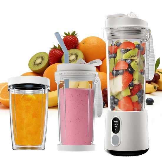 SolidKeus - Draagbare Blender voor Shakes en Smoothies 500ml