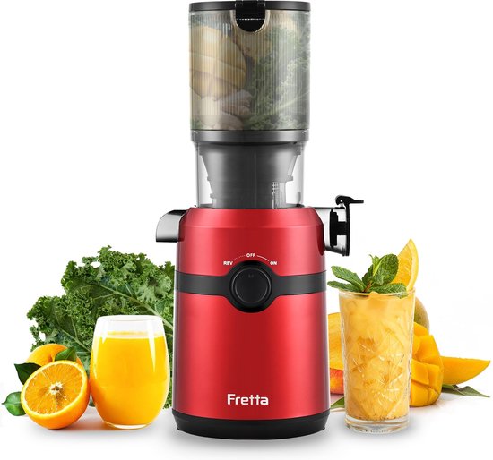 SolidKeus - Slow Juicer met 1L Capaciteit en 108 mm Opening voor Fruit en Groente